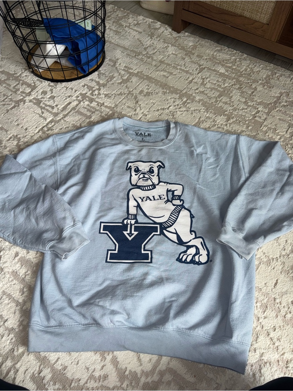 Yale Light Blue Mascot Crewneck Sweatshirt